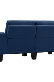 vidaXL 2-osobowa sofa, niebieska, tapicerowana tkaniną287114-2