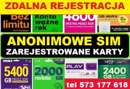 Anonimowe ZAREJESTROWANE KARTY SIM Poznań zagraniczne karty telefoniczne prepaid