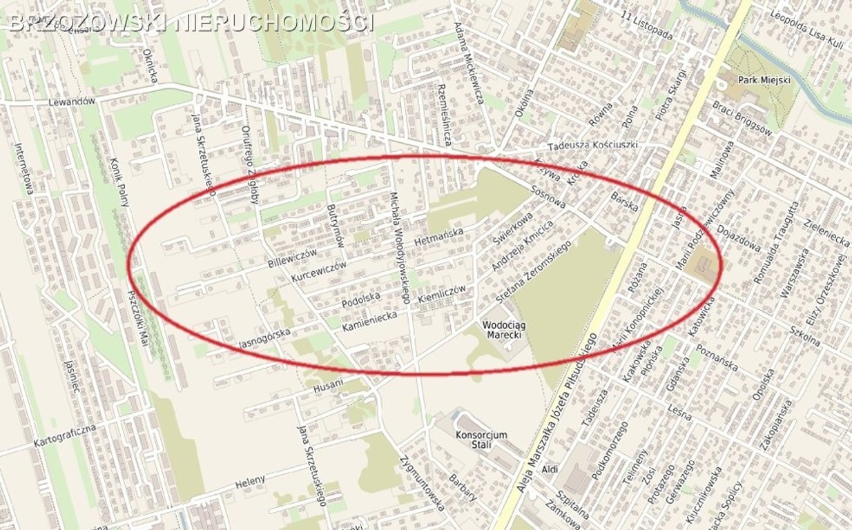 Marki, 1126 m², MPZP wolnostojąca, wołomiński