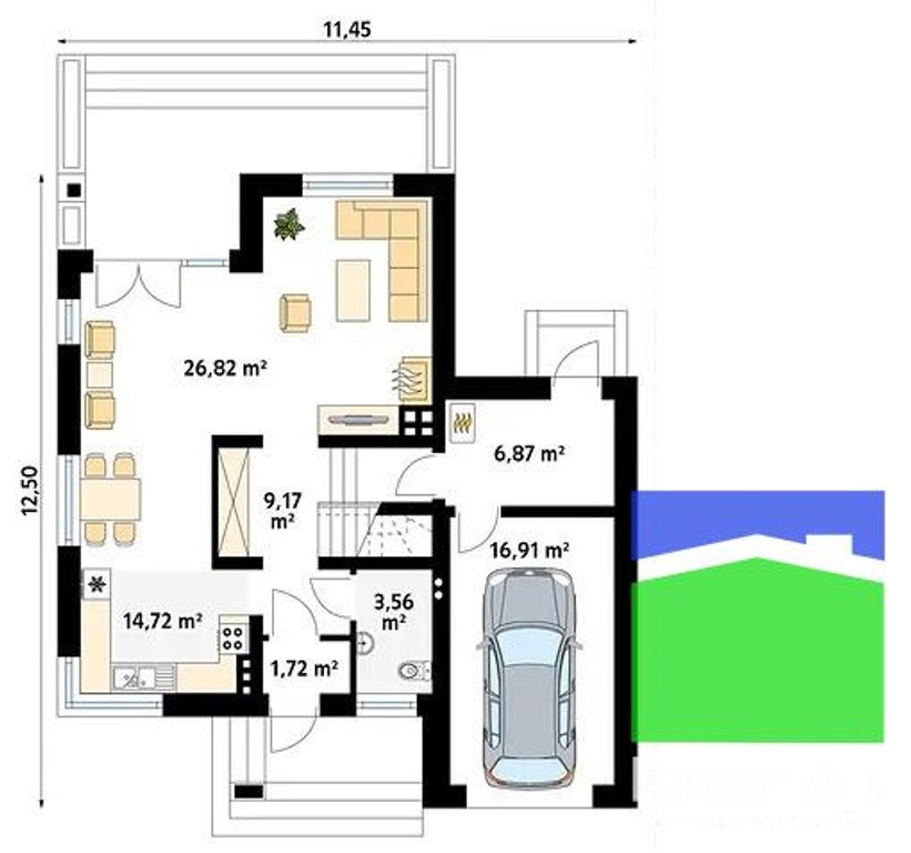 Widzew - działka budowlana z PnB o pow. 1127 m² - Ansicht 6