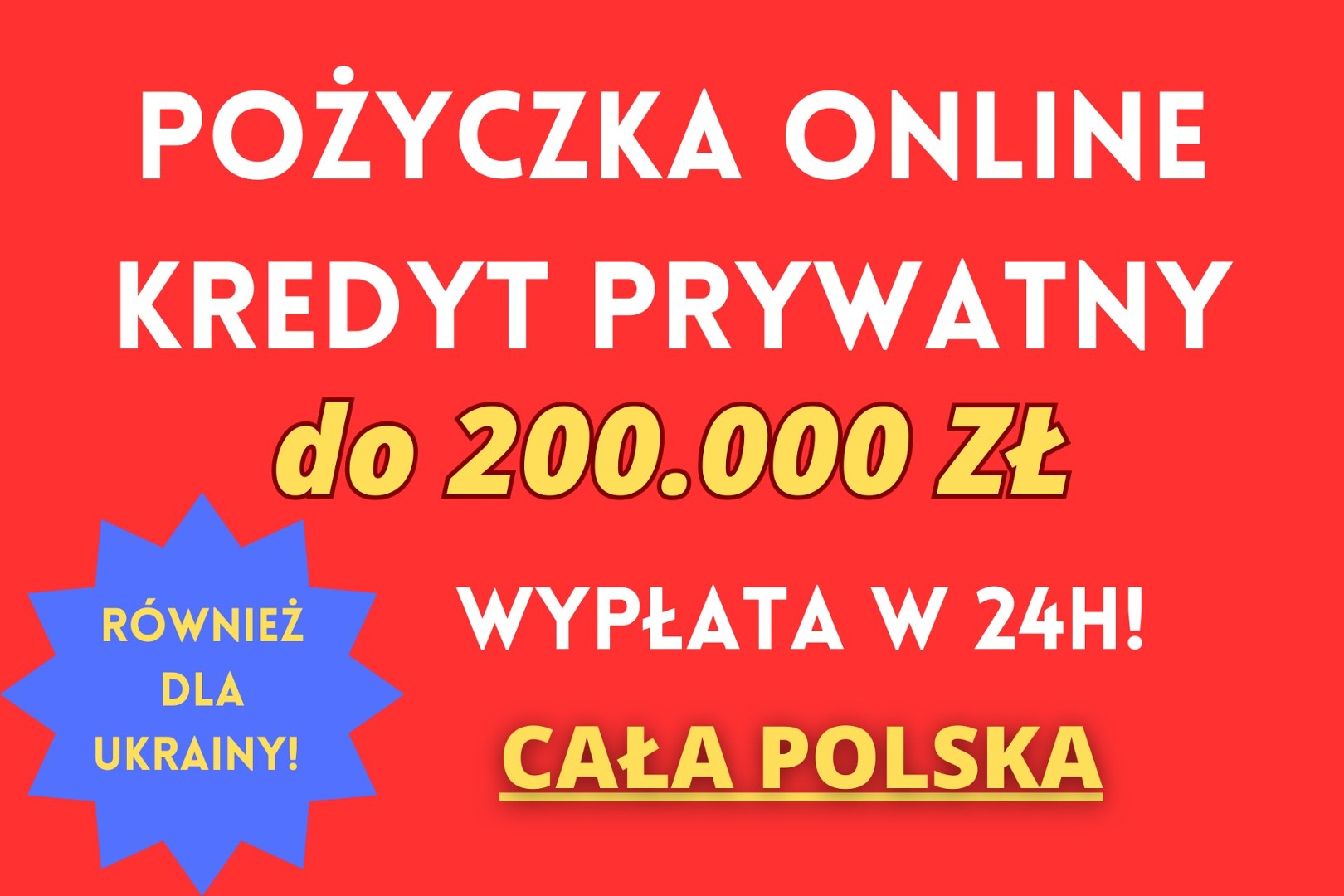 Pożyczka Kredyt Prywatny W 24h Spłata Chwilówek Кредит для українців Wr Gratkapl 4775