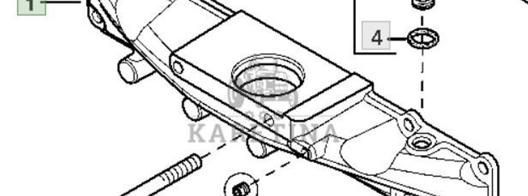 John Deere 6068HLA73 6820 6920 6920S Kolektor Wlotowy CZĘŚCI R515298-1