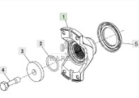 John Deere 9620 DF500 - skrzynia biegów - jarzmo przegubu YZ501555