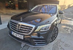 Mercedes-Benz Klasa S W222 S560 LONG CZARNY Z BEŻOWYM WNĘTRZEM SZKLANY SZYBERDACH