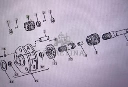 John Deere R73242/koło zębate/John Deere 4555/4755/4955 Nr części R73242