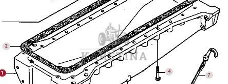 Massey Ferguson 3690 Miska Olejowa Silnika CZĘŚCI V836346659 612DS-1