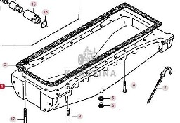 Massey Ferguson 3690 Miska Olejowa Silnika CZĘŚCI V836346659 612DS