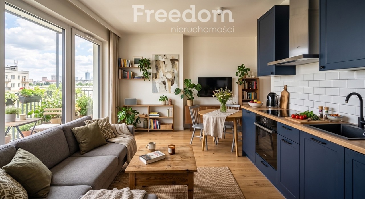 Apartament 36,49 m² Włochy z balkonem i garażem