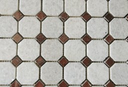Mozaika Marmurowa CRISTAL WHITE/ALICANTE 30,5x30,5x1 poler