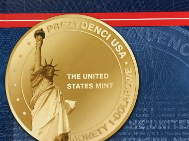  Pełna kolekcja monet 1 Dolar - seria "Prezydenci USA"+ album-1