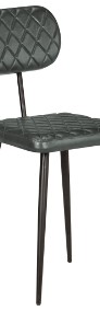 vidaXL Krzesła stołowe, 2 szt., szare, skóra naturalna246373-3