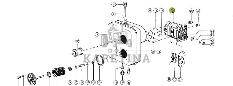 Claas Dominator 98 - pompa hydrauliczna 0006568601-1