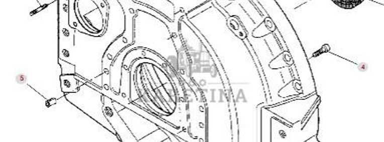Massey Ferguson 8470 8480 Obudowa Koła Zamachowego CZĘŚCI V836866842-1