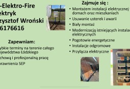 ELEKTRYK  MONTAŻ INSTALACJI / POGOTOWIE ELEKTRYCZNE