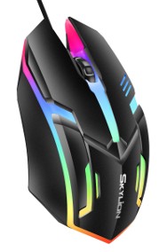 SKYLION F1 przewodowa myszka gamingowa z podświetleniem RGB-2