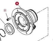Massey Ferguson 7718S 7718 S 1804A DYNA 6 Obudowa Łożyska Skrzyni Biegów CZĘŚCI 3796538M13