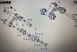 CLAAS 00 0750 422 1/Claas oś wahliwa/Claas Lexion 580 750-730 670-640 465 570 600 760