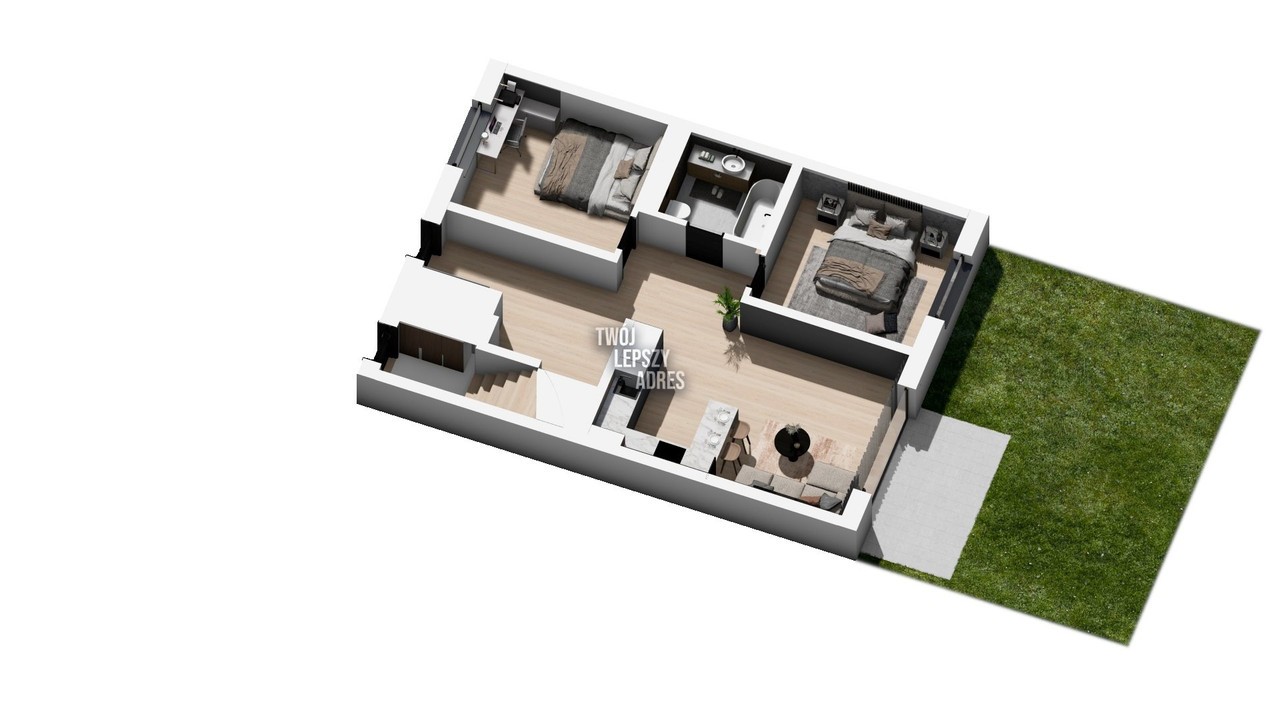 NOWE -3 pok. mieszkania, parter 63 m², duży ogród! - View 5