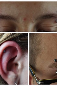 Piercing, przekłuwanie uszu, przekłucia, nostril, lobe, surfacebar, Micro Dermal-2