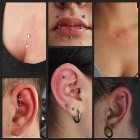 Piercing, przekłuwanie uszu, przekłucia, nostril, lobe, surfacebar, Micro Dermal