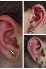 Piercing, przekłuwanie uszu, przekłucia, nostril, lobe, surfacebar, Micro Dermal-2