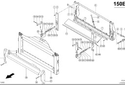 Claas Lexion 600 RAMA 0005189440 (Hp-obrotowa rama i adapter)