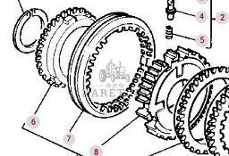 Massey Ferguson 3690 Pierścień Synchronizatora Synchronizator CZĘŚCI 3616410M91