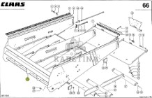 Claas Dominator 98 - ściana sita środek 0006475441