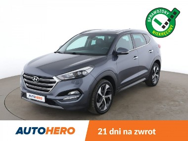 Hyundai Tucson III 185KM automat 4x4 skóra navi kamera grzane+wentyl. fotele LED Blth-1