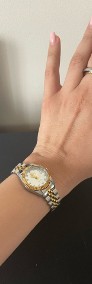 Zegarek damski srebrno złoty klasyczny elegancki Chenxi z bransoletą nowy-3