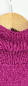 Fioletowy sweter golf bawełna 48 50 4XL BPC Bonprix-4