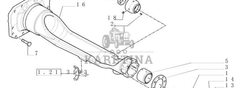 New Holland T6010 Ramię 87383924-1
