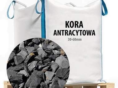 Kora Antracytowa 30-60mm - Kamienie Ogrodowe w worku big bag Dostawa  GRATIS!!!-1