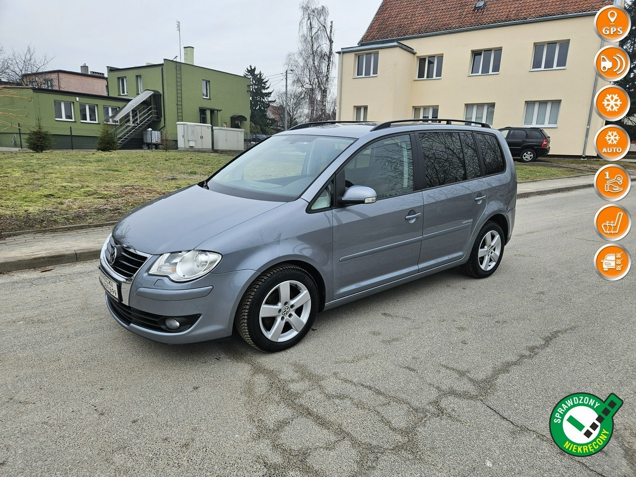 Volkswagen Touran I Opłacony Zdrowy Zadbany TDI Navi Klima Alu 1 Wł