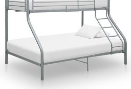 vidaXL Rama łóżka piętrowego, szara, metalowa, 140x200 cm/90x200 cmSKU:287904*