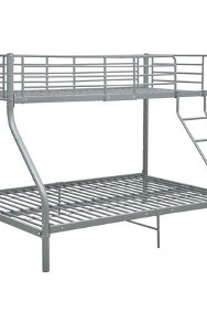 vidaXL Rama łóżka piętrowego, szara, metalowa, 140x200 cm/90x200 cmSKU:287904*-2