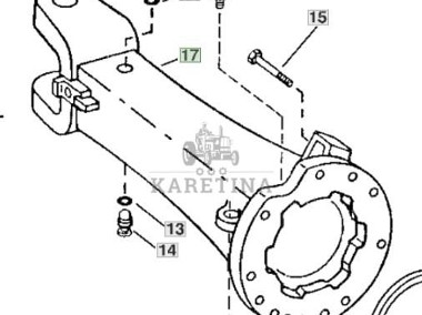John Deere 7600 7700 7800 Obudowa Osi Przedniej R125105-1
