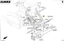 Claas RU600 - wahacz lewy 0009994640