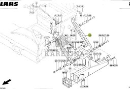 Claas RU600 - wahacz lewy 0009994640