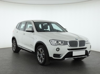 BMW X3 II (F25) , Salon Polska, Serwis ASO, 190 KM, Automat, Skóra, Navi,-1