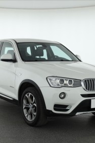 BMW X3 II (F25) , Salon Polska, Serwis ASO, 190 KM, Automat, Skóra, Navi,-2