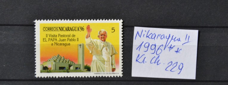 Papież Jan Paweł II Nikaragua II ** Wg Ks Chrostowskiego poz. 229-1