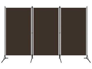 vidaXL Parawan 3-panelowy, brązowy, 260 x 180 cmSKU:320732*-1