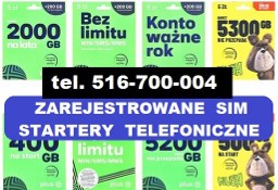 Zarejestrowane startery SIM polskie karty prepaid działajace startówki Warszawa