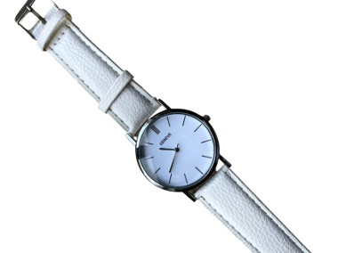 Zegarek Geneve z białym paskiem-1