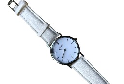 Zegarek Geneve z białym paskiem