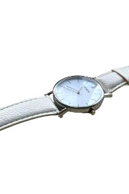 Zegarek Geneve z białym paskiem-2