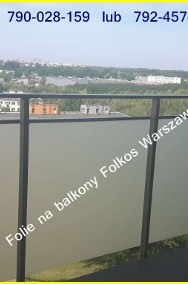 Folie balkonowe Warszawa- Oklejanie szyb balkonowych- Folie na Balkon -2
