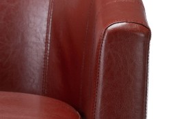 vidaXL Fotel, czerwone wino, sztuczna skóra248055