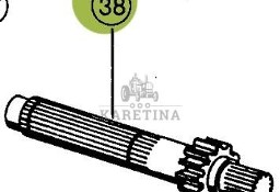 CLAAS Lexion 460 Wałek Napędu Nagarniacza 0006695490 00 0669 549 0
